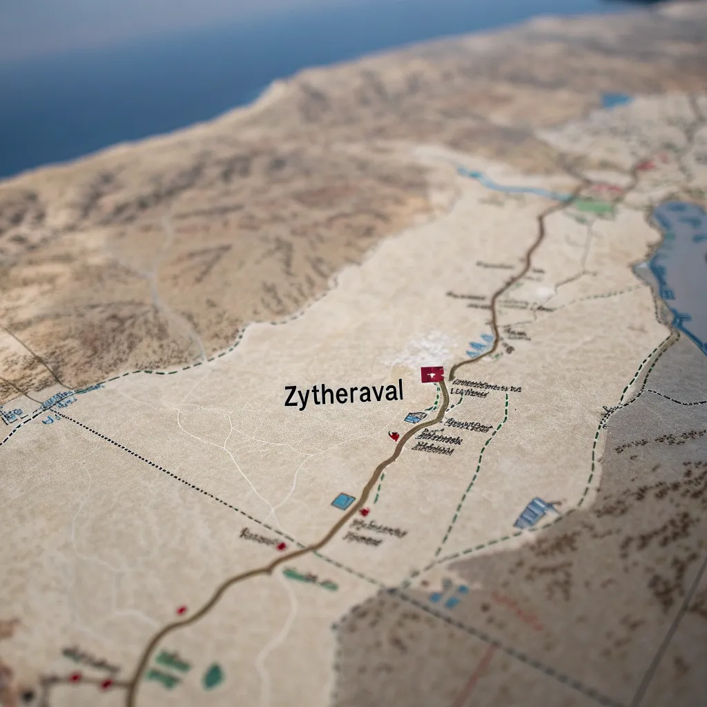 Map showing ZYTHERAVAL location